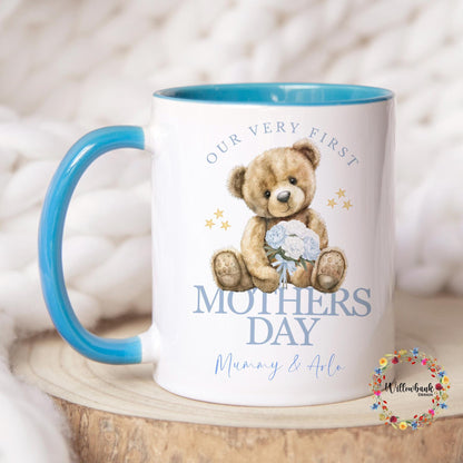 Happy Mothers Day Teddy Bear Mug | Mother's Day Present l Daughter l Son