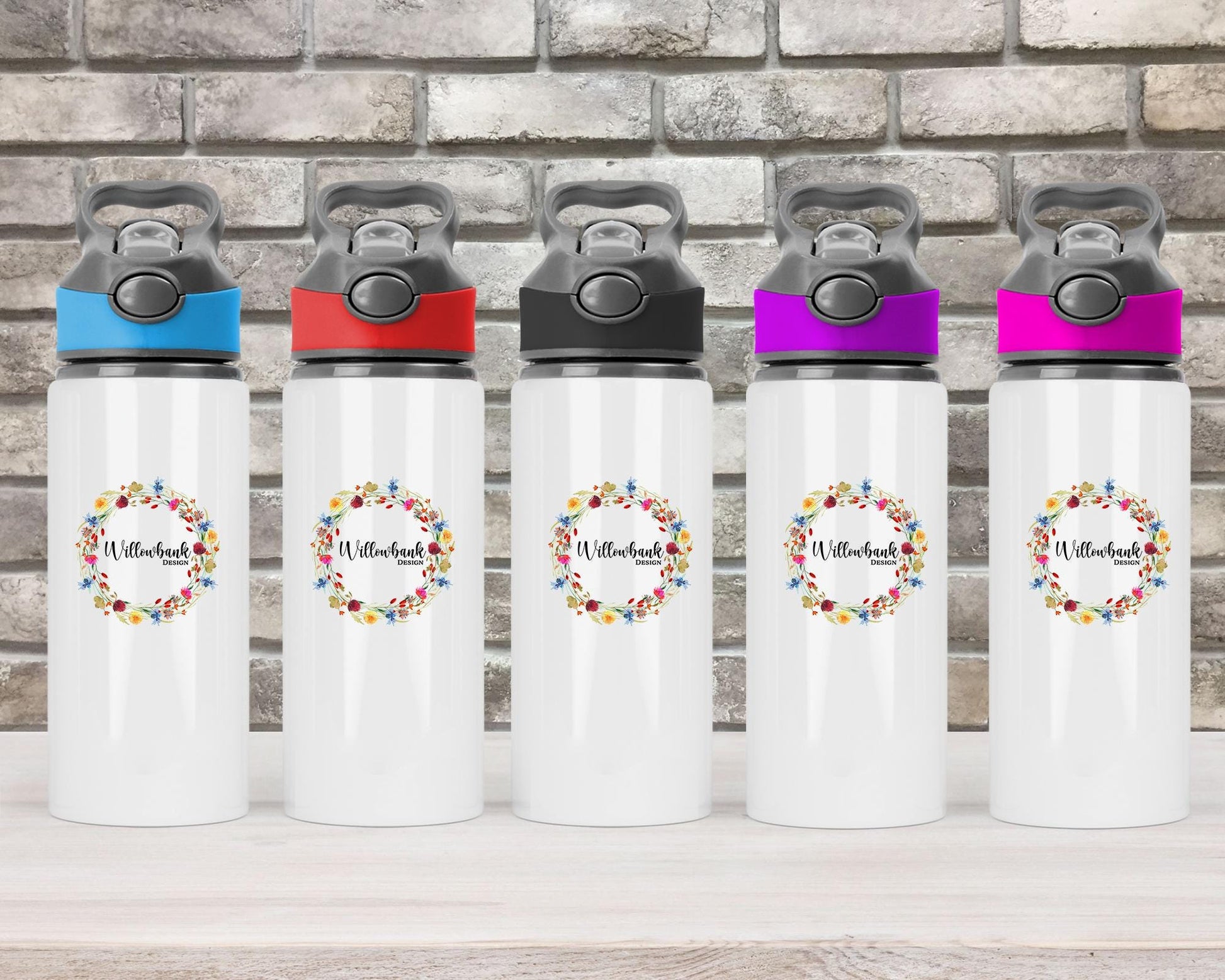 Personalised Ballerina Rainbow Water Bottle l Ballet Drinkware l Schoo