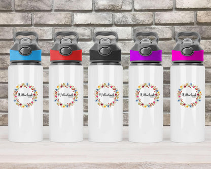 Personalised Ballerina Rainbow Water Bottle l Ballet Drinkware l Schoo