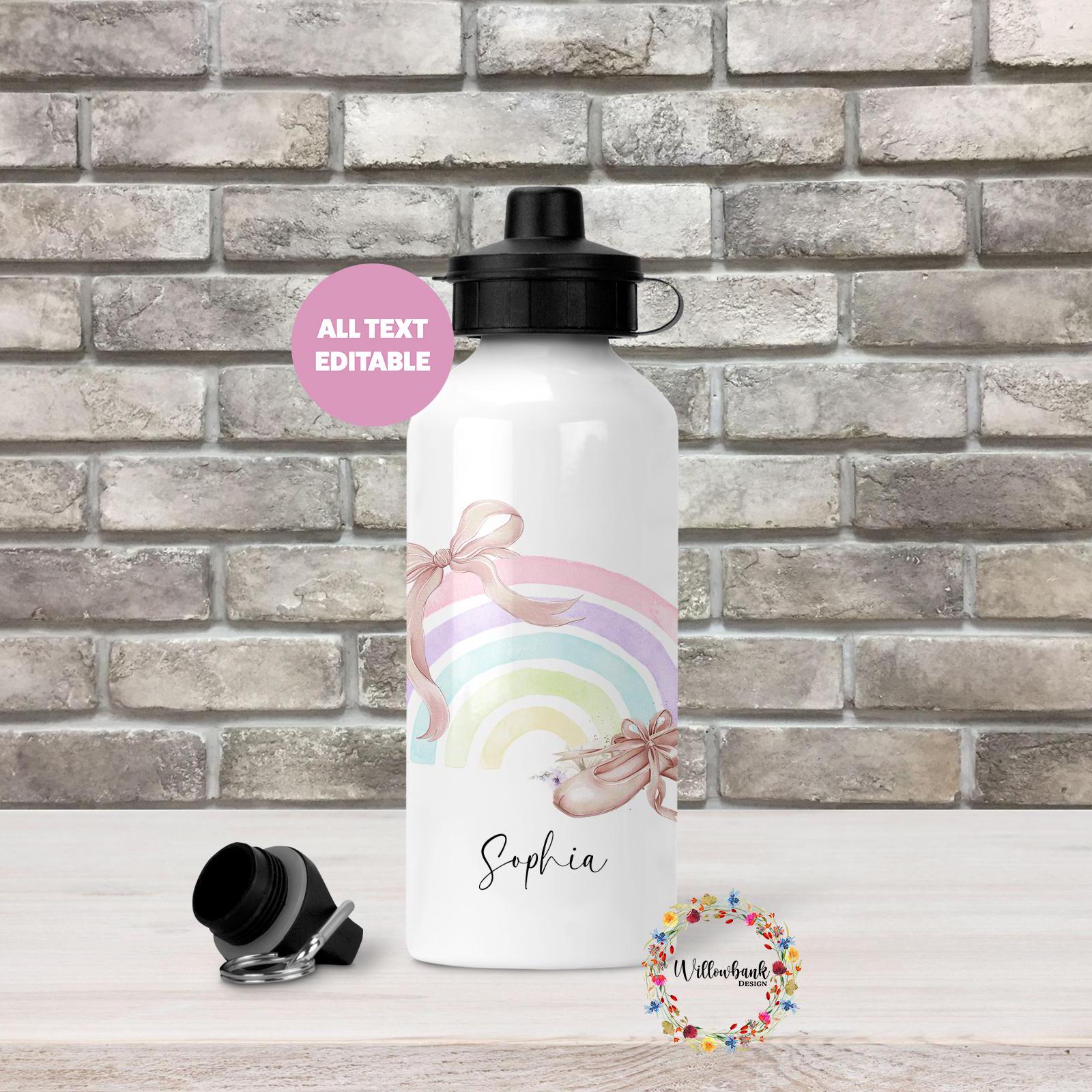 Personalised Ballerina Water Bottle l Ballet Drinkware l Schoo