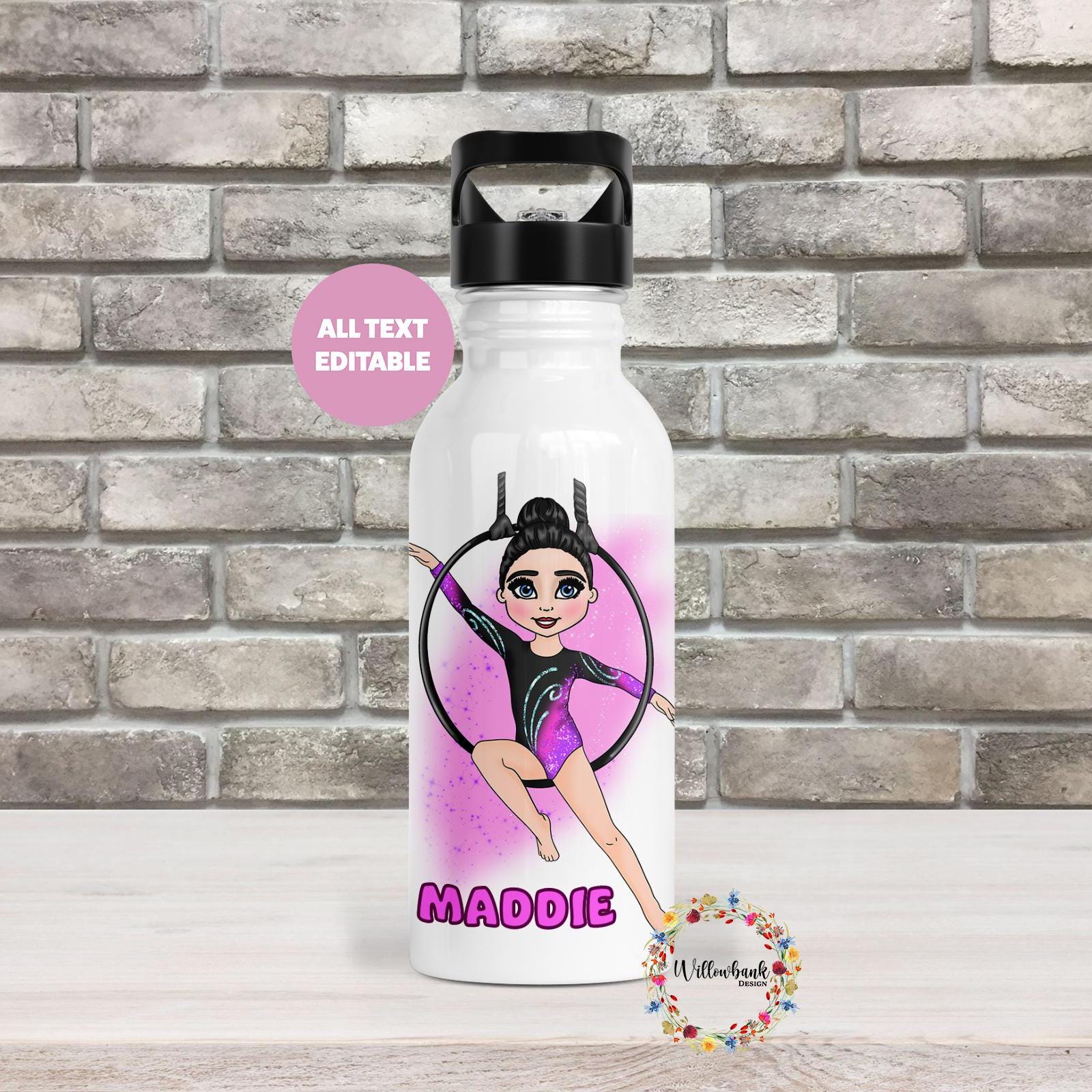 Personalised Ballerina Water Bottle l Ballet Drinkware l Schoo