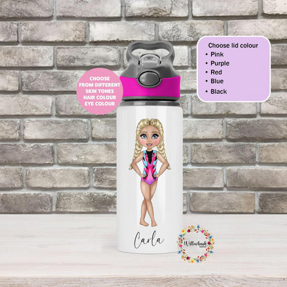 Personalised Gymnastics Water Bottle