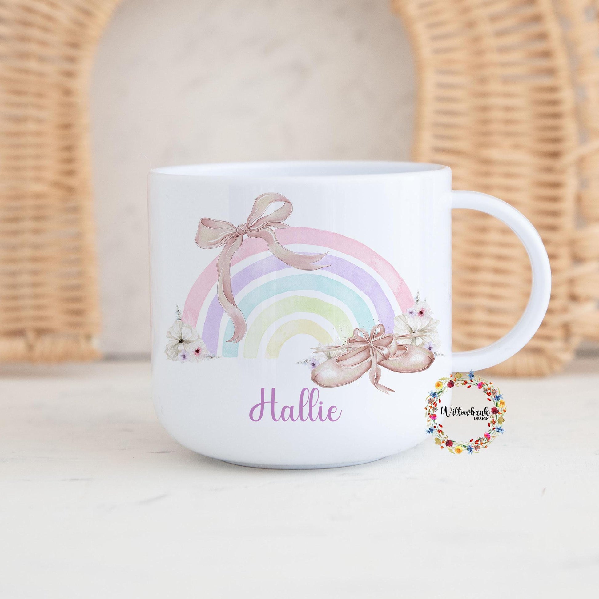 Children's Ballerina Personalised Kids Unbreakable 6oz Mug l Gift For Child l Birthday Gift l Ballet Shoes