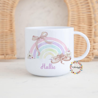 Children's Ballerina Personalised Kids Unbreakable 6oz Mug l Gift For Child l Birthday Gift l Ballet Shoes