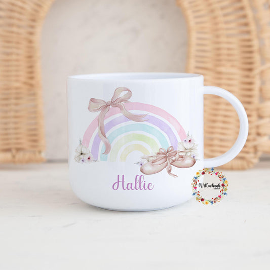 Children's Ballerina Personalised Kids Unbreakable 6oz Mug l Gift For Child l Birthday Gift l Ballet Shoes