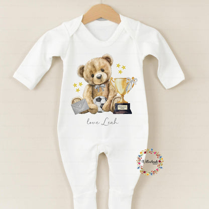 Personalised Happy Father's Day Baby Grow l Teddy Bear l To My Daddy l Baby's First Father's Day l Dadda l Dada l 1st Father's Day l Onesie