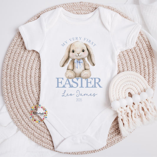 Personalised My First Easter Baby Grow l Bunny Rabbit l 1st Easter l Happy Easter l First Easter Outfit