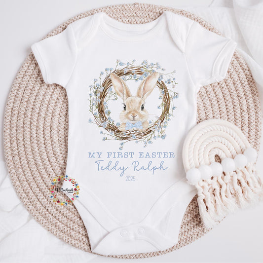 Personalised My First Easter Baby Grow l Bunny Rabbit l 1st Easter l Happy Easter l First Easter Outfit