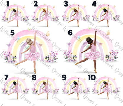 Personalised School Book Bag l Reading Book Bag l Back To School Supplies l Personalised Character l Ballet l Ballerina l Dance