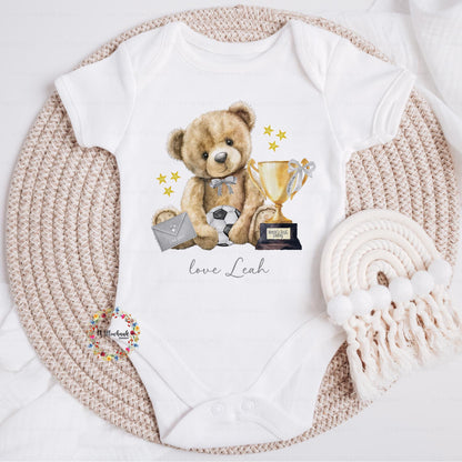 Personalised Happy Father's Day Baby Grow l Teddy Bear l To My Daddy l Baby's First Father's Day l Dadda l Dada l 1st Father's Day l Onesie