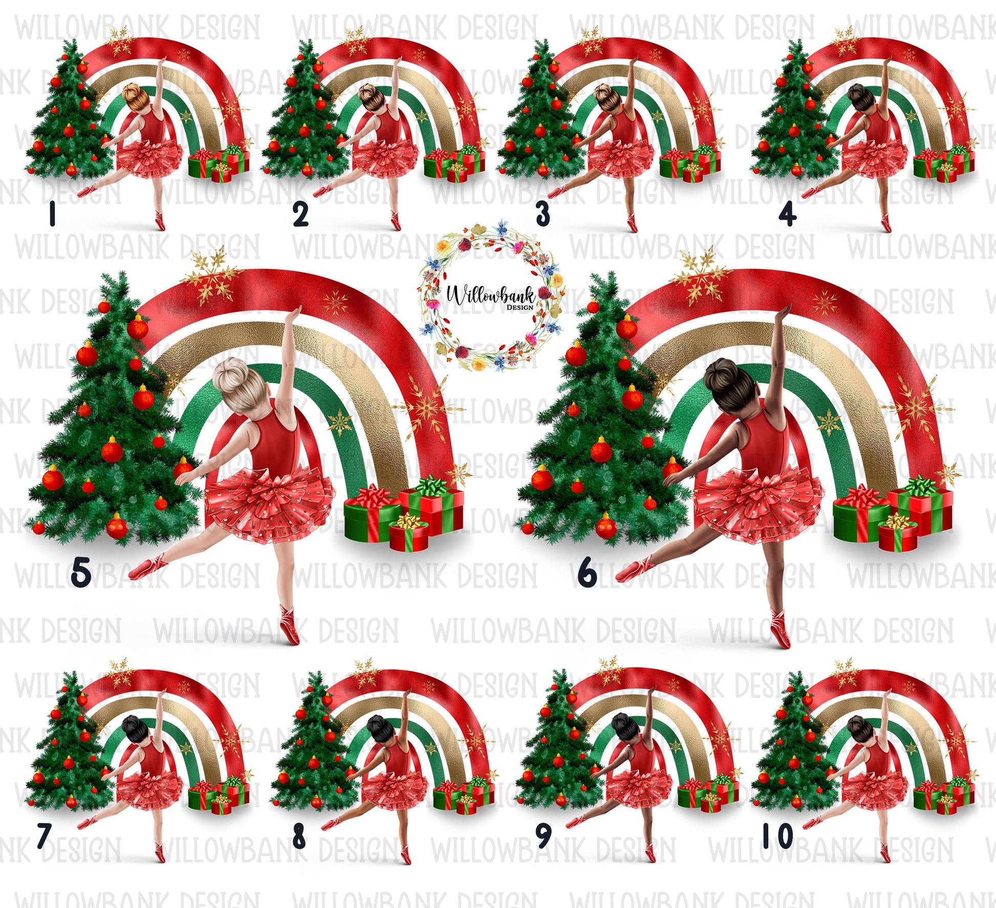 Personalised Ballerina Christmas Wrapping Paper l Gift Wrap l Kids Christmas l Custom l Ballet