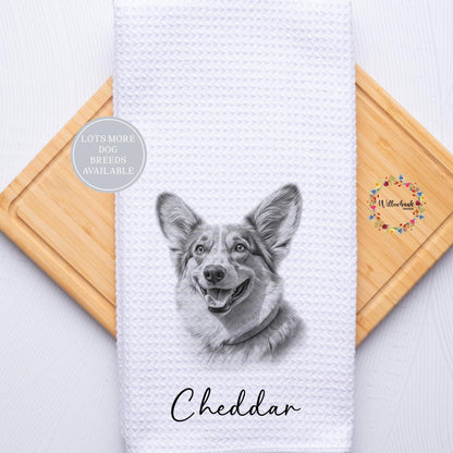 Personalised Dog Tea Towel l Different Breeds Available l Teatowel l Dog Towel l Kitchen Towel l Pet Gift l Labrador l Dalmation l Spaniel