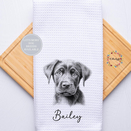Personalised Dog Tea Towel l Different Breeds Available l Teatowel l Dog Towel l Kitchen Towel l Pet Gift l Labrador l Dalmation l Spaniel