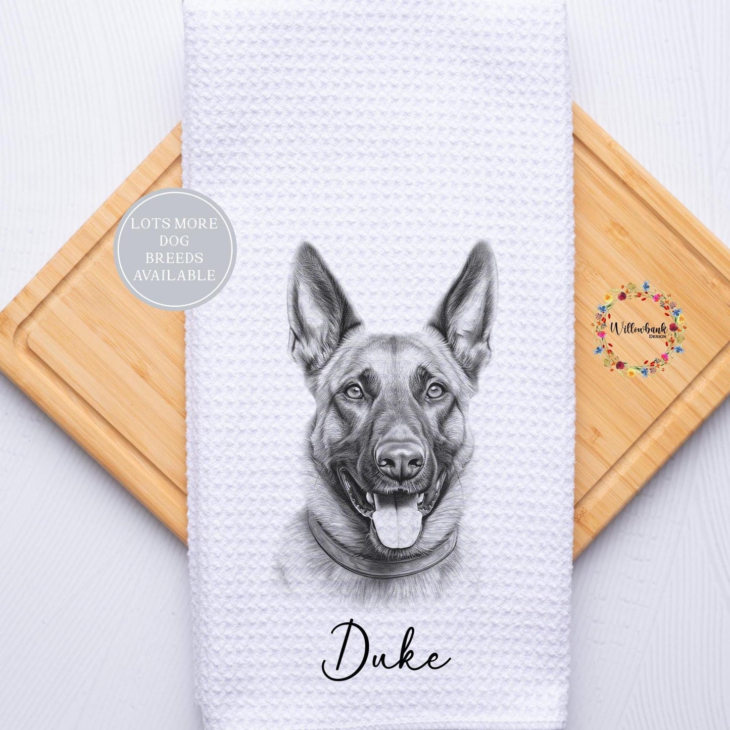 Personalised Dog Tea Towel l Different Breeds Available l Teatowel l Dog Towel l Kitchen Towel l Pet Gift l Labrador l Dalmation l Spaniel