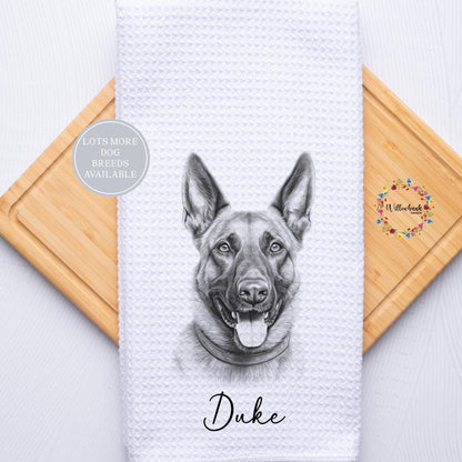 Personalised Dog Tea Towel l Different Breeds Available l Teatowel l Dog Towel l Kitchen Towel l Pet Gift l Labrador l Dalmation l Spaniel