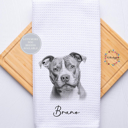 Personalised Dog Tea Towel l Different Breeds Available l Teatowel l Dog Towel l Kitchen Towel l Pet Gift l Labrador l Dalmation l Spaniel