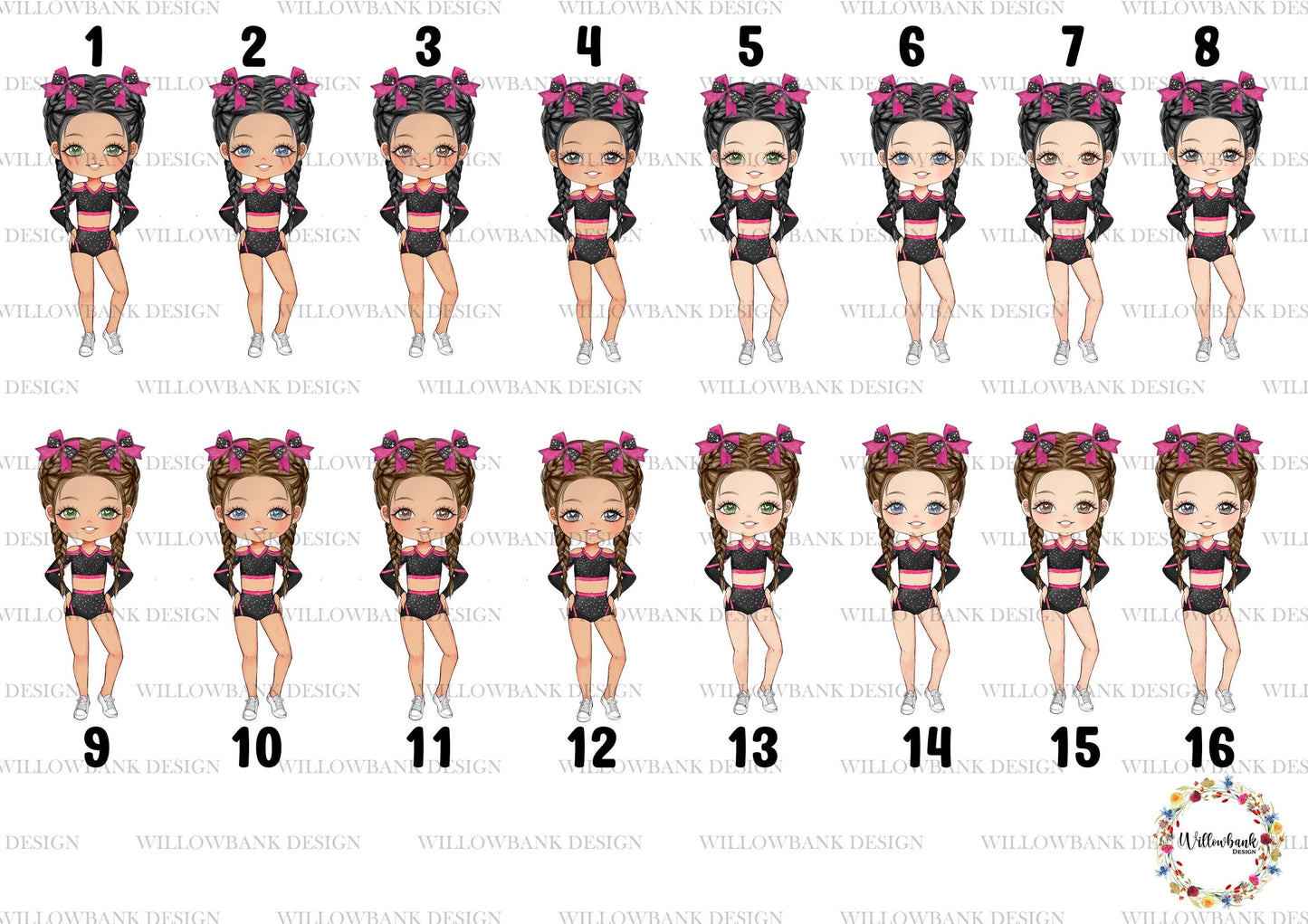 Personalised Cheerleader Gymnastics Bag l Gymnast gift l Gym Bag l PE Bag l Back To School l Dance Class l Gym Bag