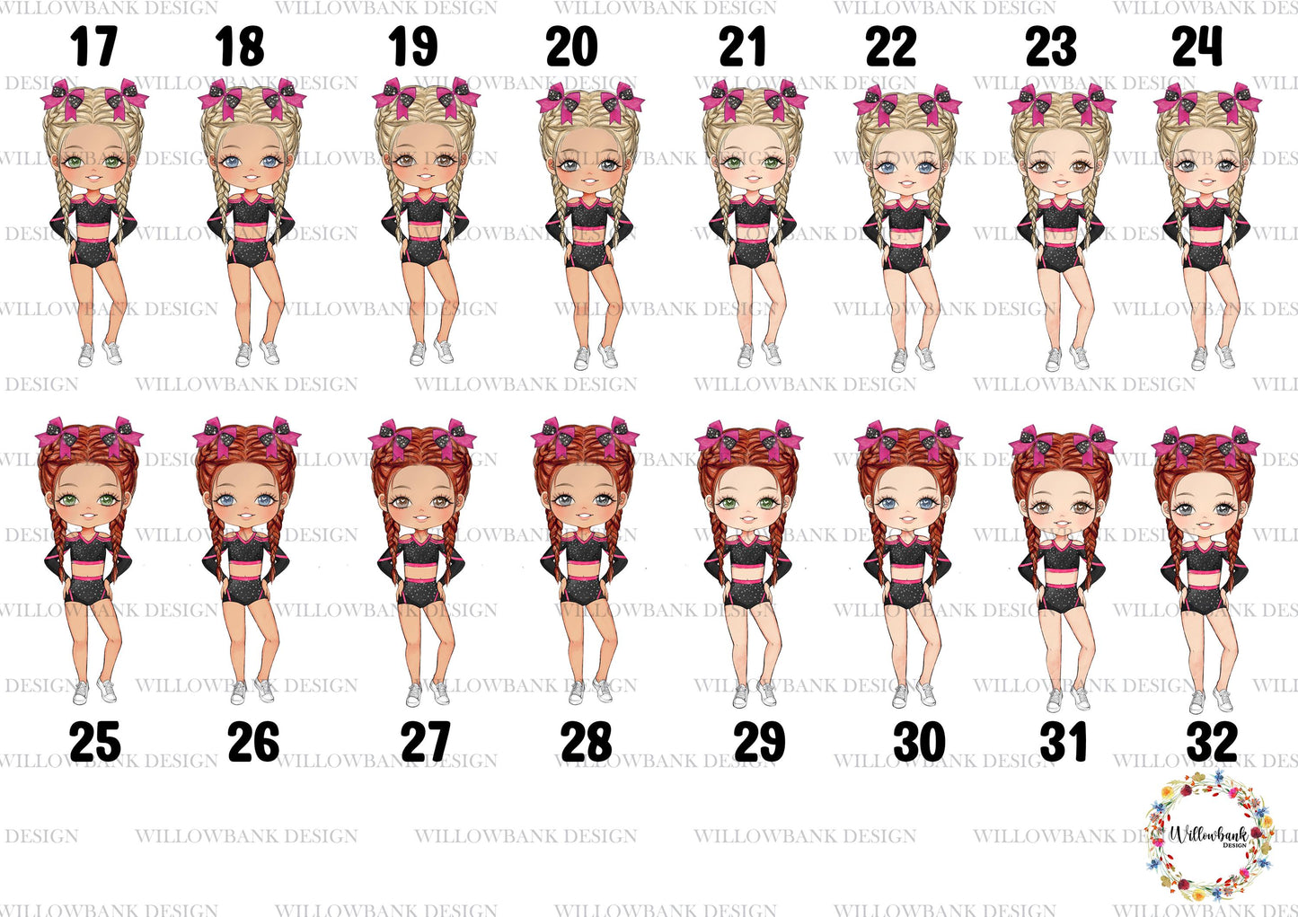 Personalised Cheerleader Gymnastics Bag l Gymnast gift l Gym Bag l PE Bag l Back To School l Dance Class l Gym Bag