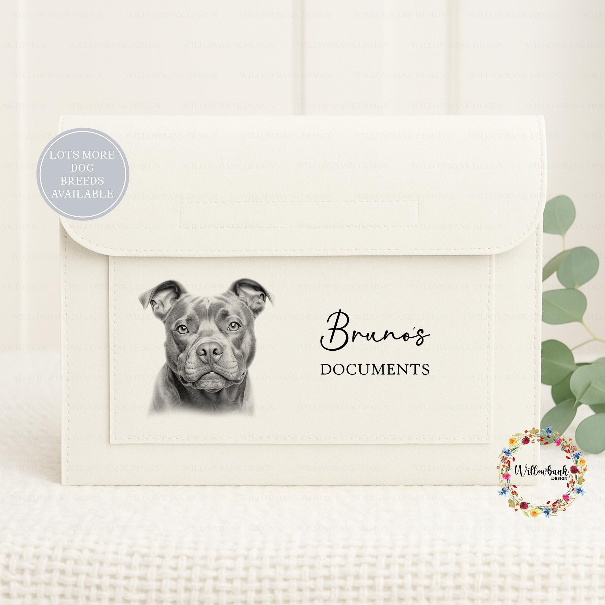 Personalised Dog Documents Felt Folder l Vet Records l Custom Pet Folder l Schnauzer l Dachshund l Border Terrier l Staffy