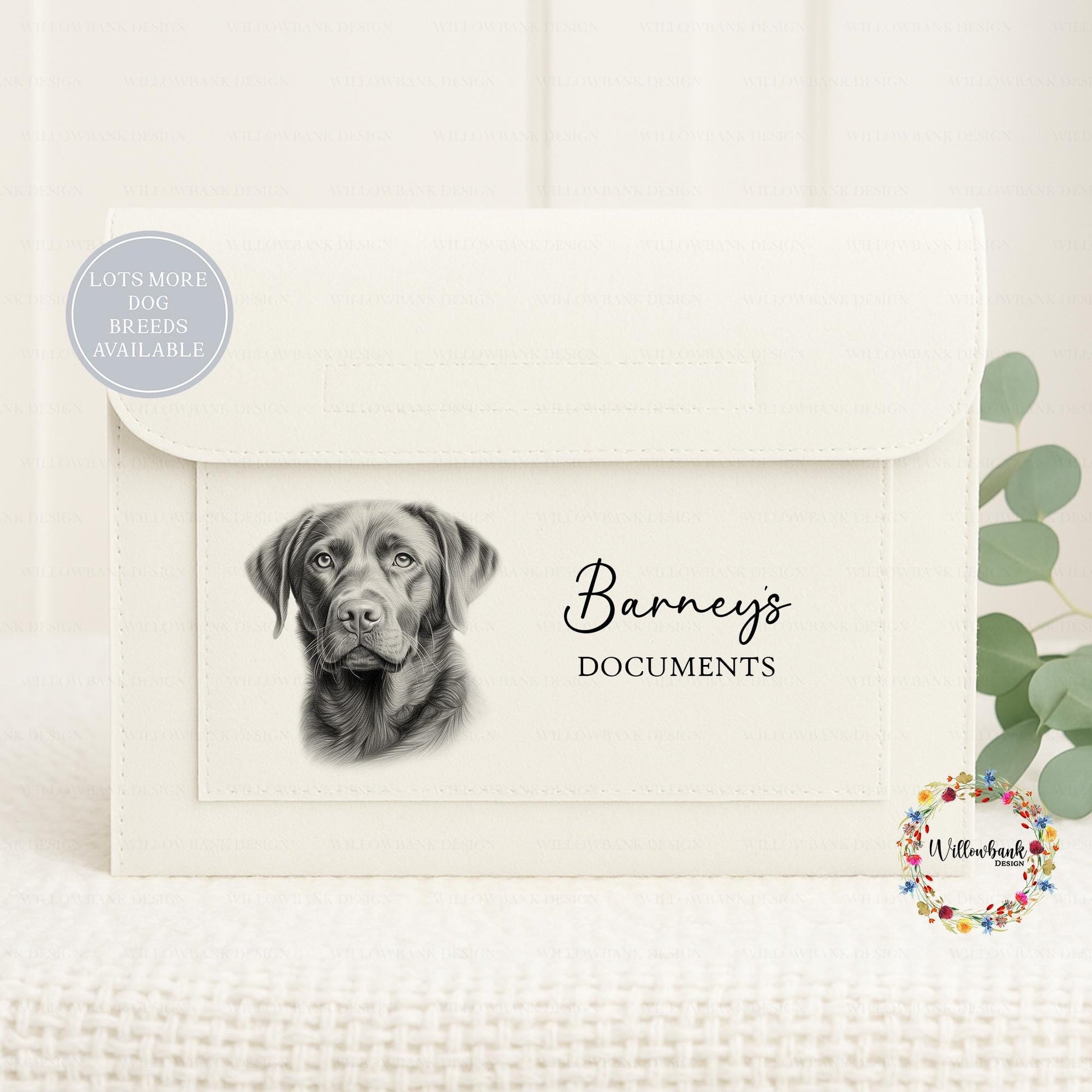Personalised Dog Documents Felt Folder l Vet Records l Custom Pet Folder l Schnauzer l Dachshund l Border Terrier l Staffy