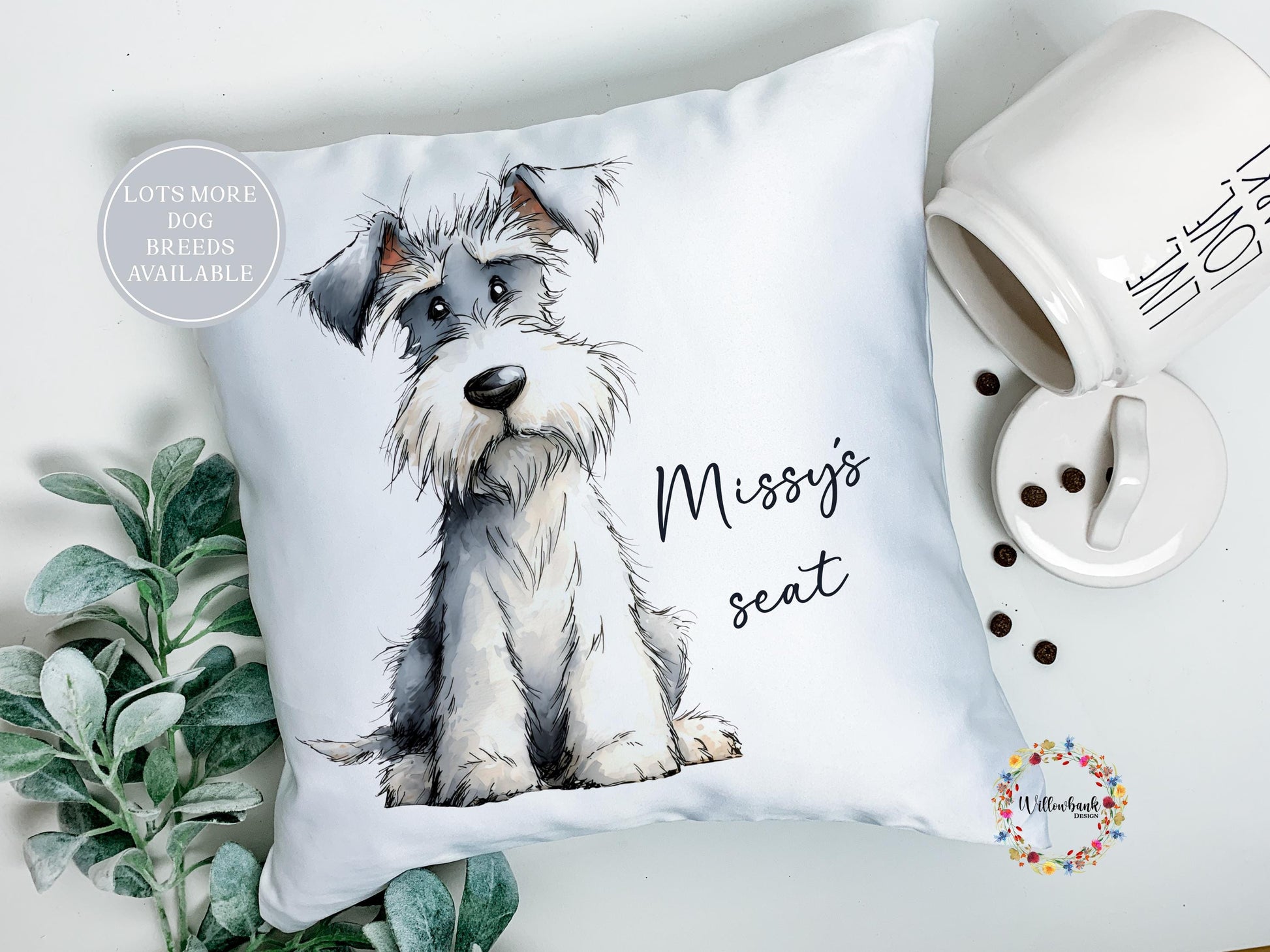 Personalised Doodle Dog Cushion l Dog Lover Gift l Puppy Gift l Dog Mama l Pup Pillow l Puppy Gift