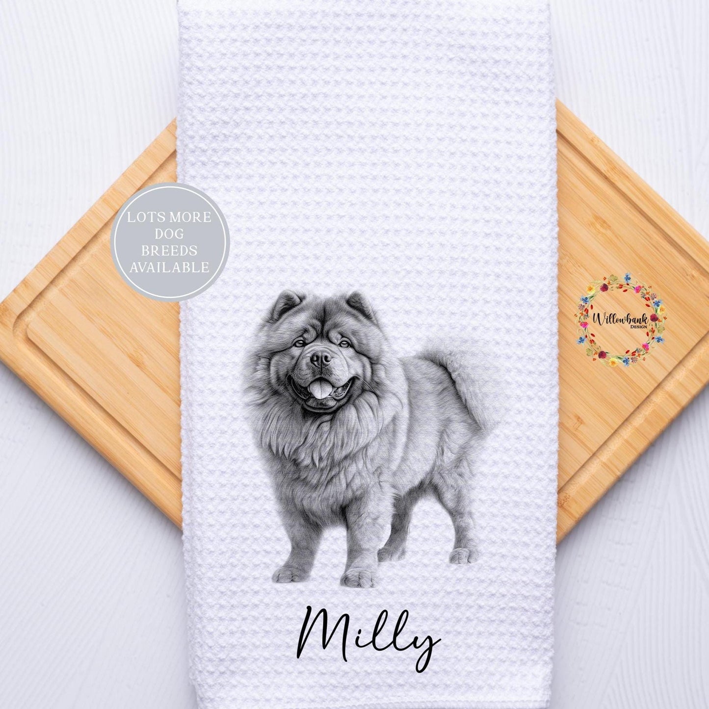 Personalised Dog Tea Towel l Different Breeds Available l Teatowel l Dog Towel l Kitchen Towel l Pet Gift l Labrador l Dalmation l Spaniel