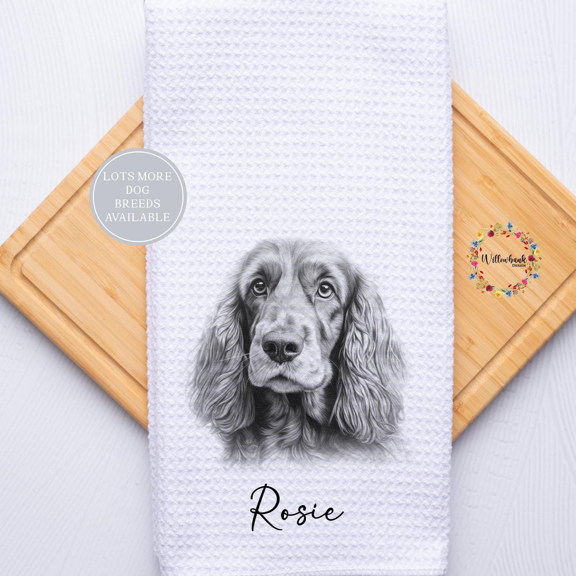 Personalised Dog Tea Towel l Different Breeds Available l Teatowel l Dog Towel l Kitchen Towel l Pet Gift l Labrador l Dalmation l Spaniel