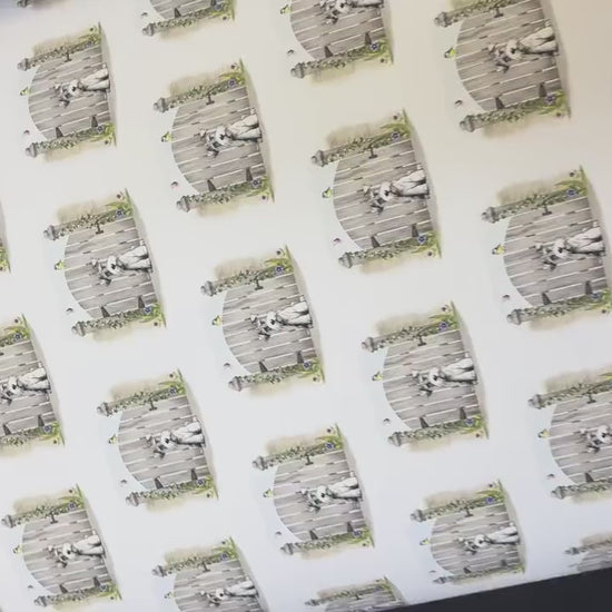 Custom Miniature Schnauzer Wrapping Paper l Gift Wrap