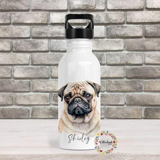 Pug Water Bottle