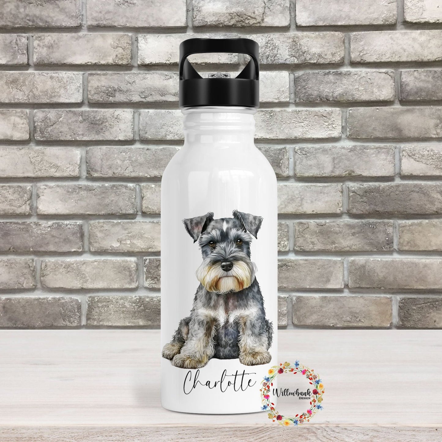 Miniature Schnauzer Water Bottle