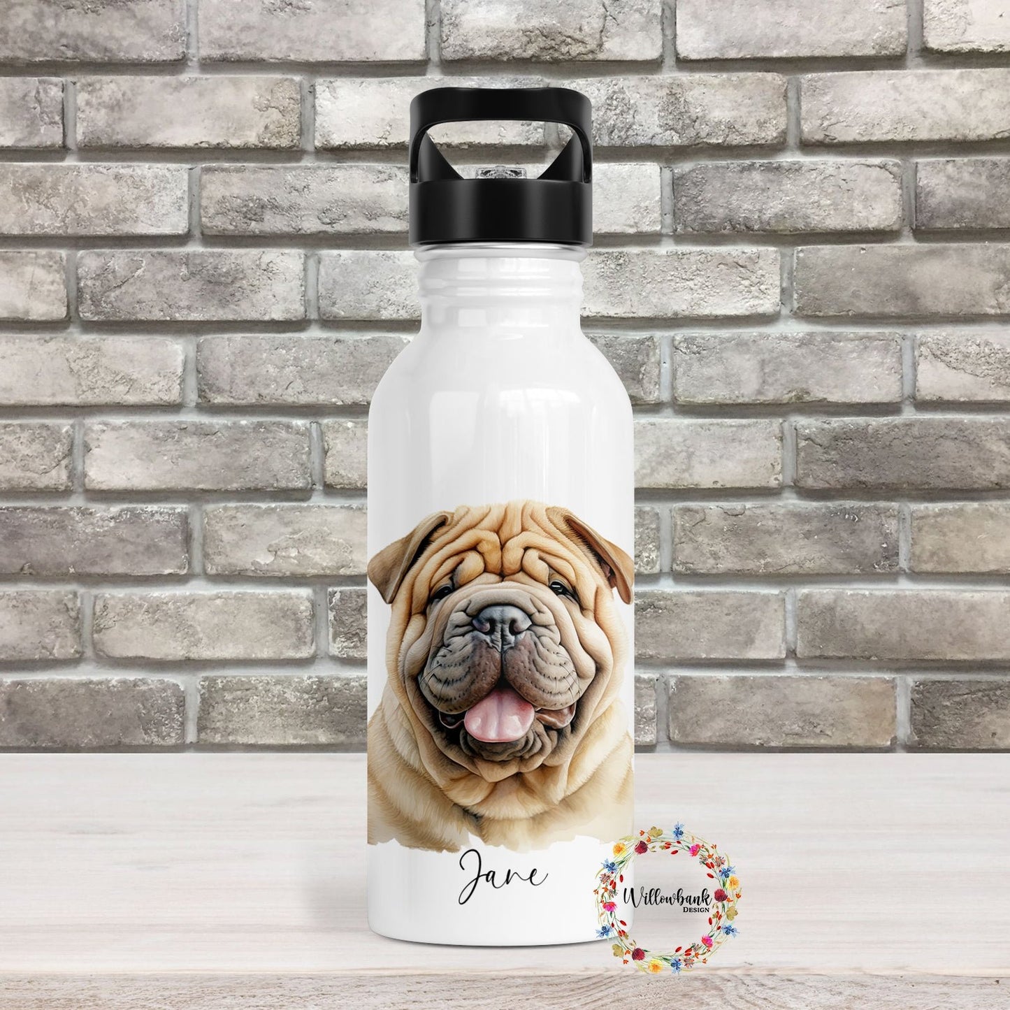 Shar Pei Water Bottle