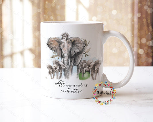 Elephant Family Mug | Mother's Day Present l Single Parent Gift