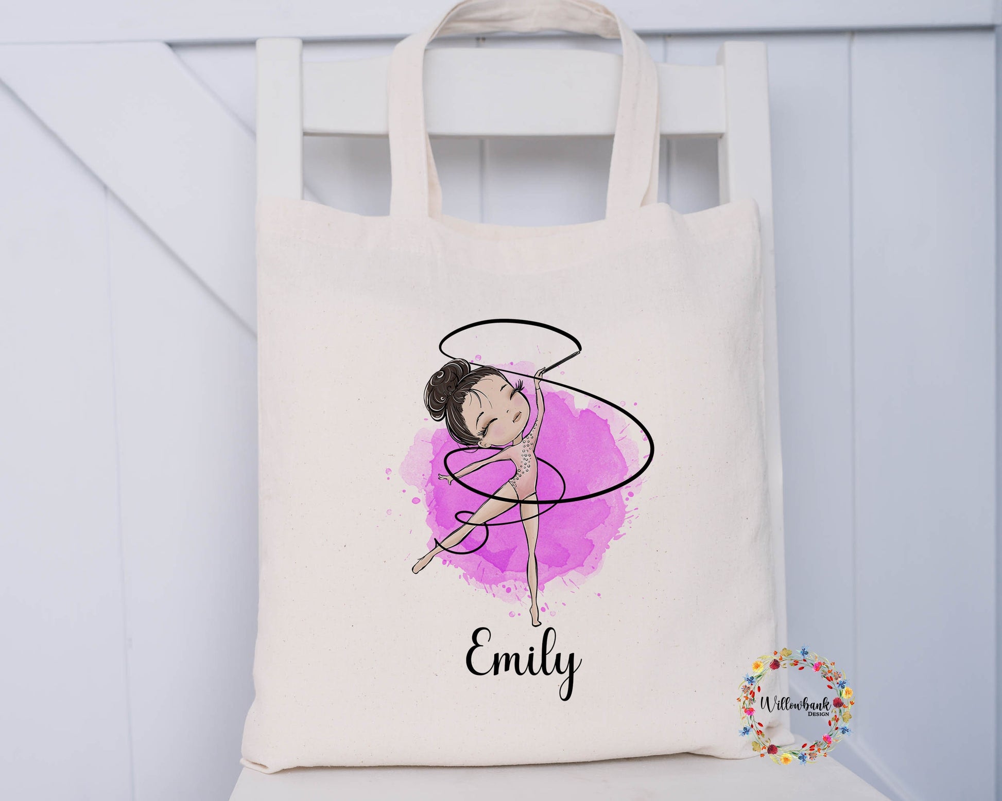 Personalised Gymnastics Tote Bag l Gymnast gift l Gym Bag l PE Bag l Back To School l Girls School Bag l Dance Bag