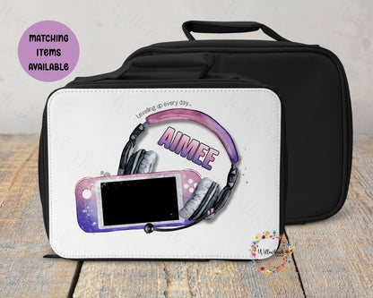 Personalised Gaming School Lunch Bag