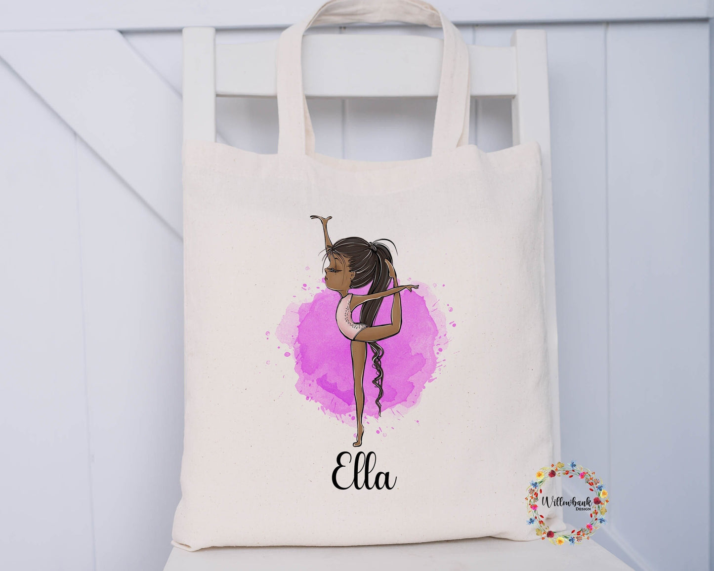 Personalised Gymnastics Tote Bag l Gymnast gift l Gym Bag l PE Bag l Back To School l Girls School Bag l Dance Bag