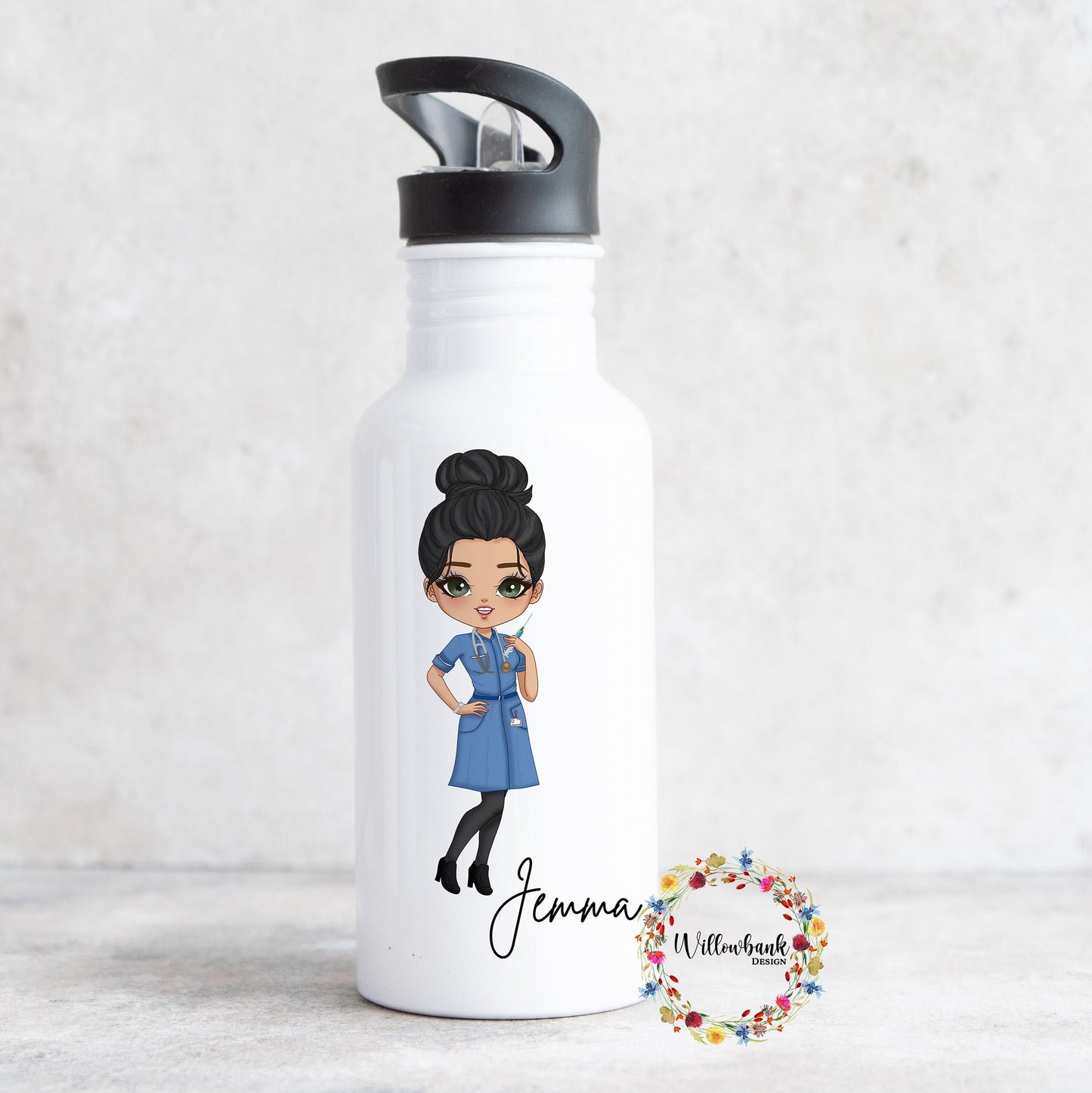 Personalised Nurse Water Bottle