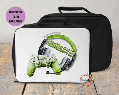 Personalised Gaming School Lunch Bag