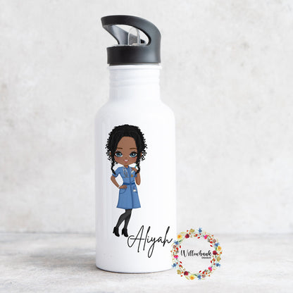 Personalised Nurse Water Bottle