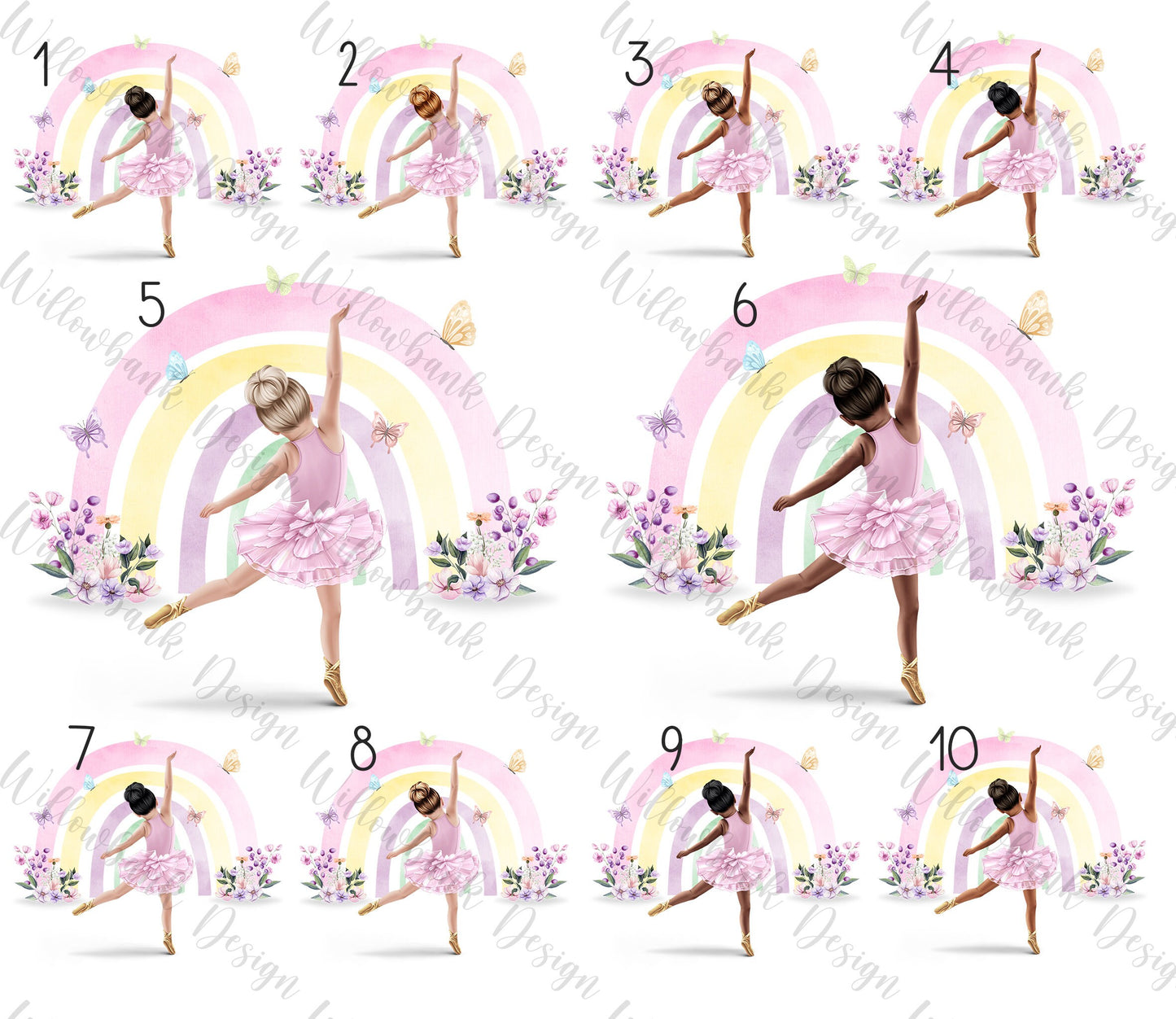 Personalised Ballerina Birthday Card l Ballet Birthday Card