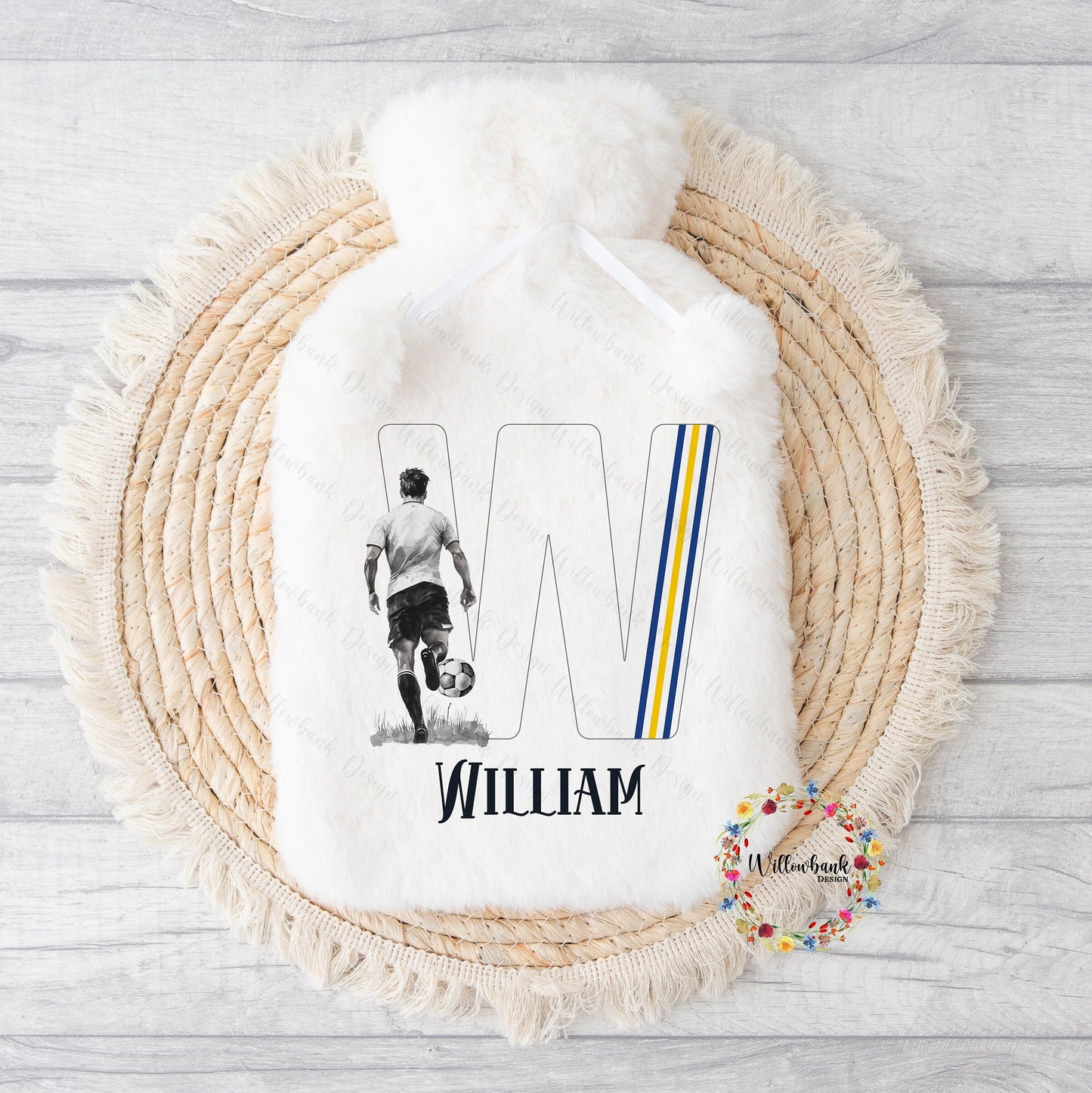 Personalised Football Hot Water Bottle