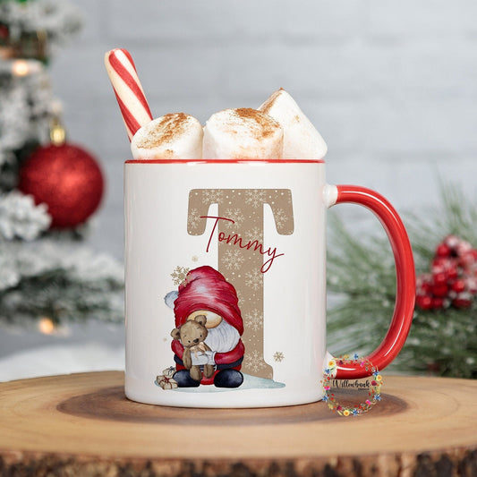 Personalised Christmas Santa Claus Gonk 11oz Mug l Children's Christmas Mug l Hot Chocolate Mug l Christmas Eve