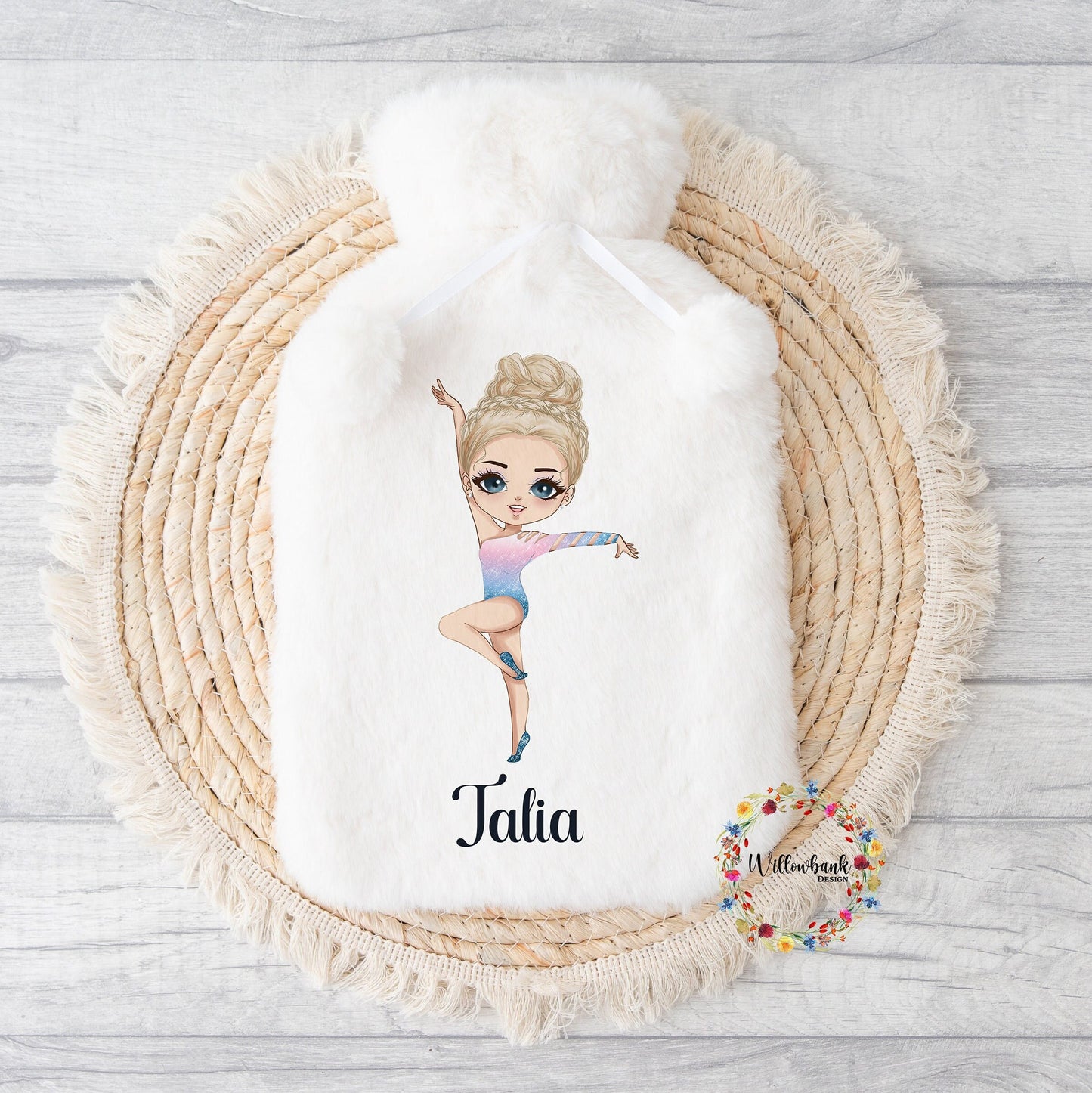 Personalised Hot Water Bottle l Ballerina Gift l Ballet l Dancer Gift l Christmas Gift Idea l Stocking Filler l Christmas Eve Box