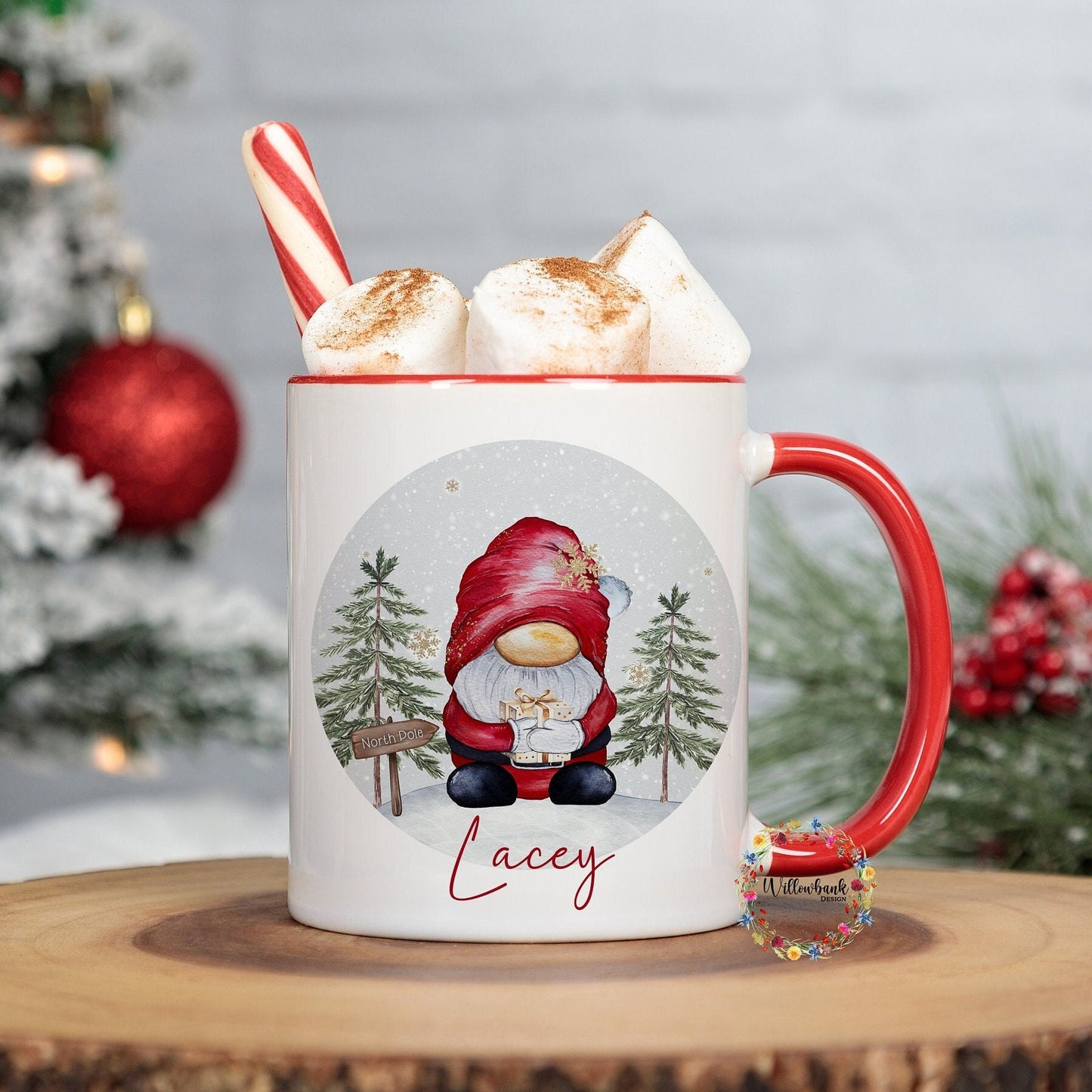 Personalised Christmas Santa Claus Gonk 11oz Mug l Children's Christmas Mug l Hot Chocolate Mug l Christmas Eve