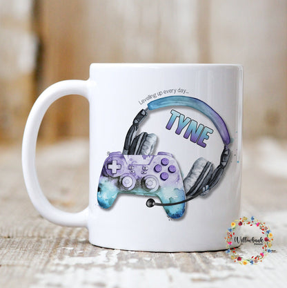 Personalised Gaming Mug l Gamer Drinkware l 11oz Mug l Stocking Filler l Children's gift l Christmas Gift