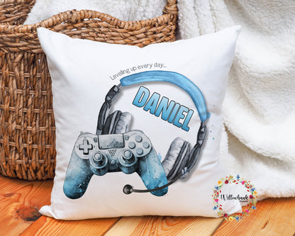 Personalised Gamer Cushion l Gamer Gift l Gaming Present l Christmas Gift Idea l Stocking Filler l Christmas Eve Box l Gift For Teenager