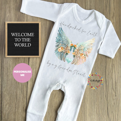 Handpicked For Earth Baby Grow Rainbow