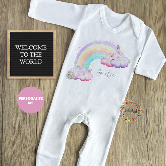 New Baby Rainbow Baby Grow