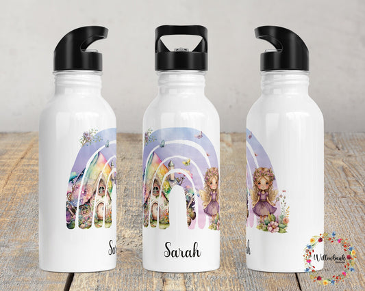 Personalised Rainbow Fairy Water Bottle