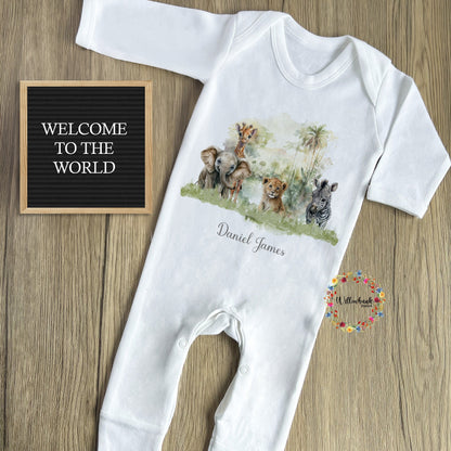 Safari Baby Grow