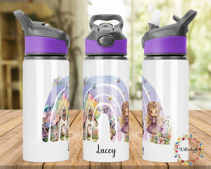 Personalised Rainbow Fairy Water Bottle